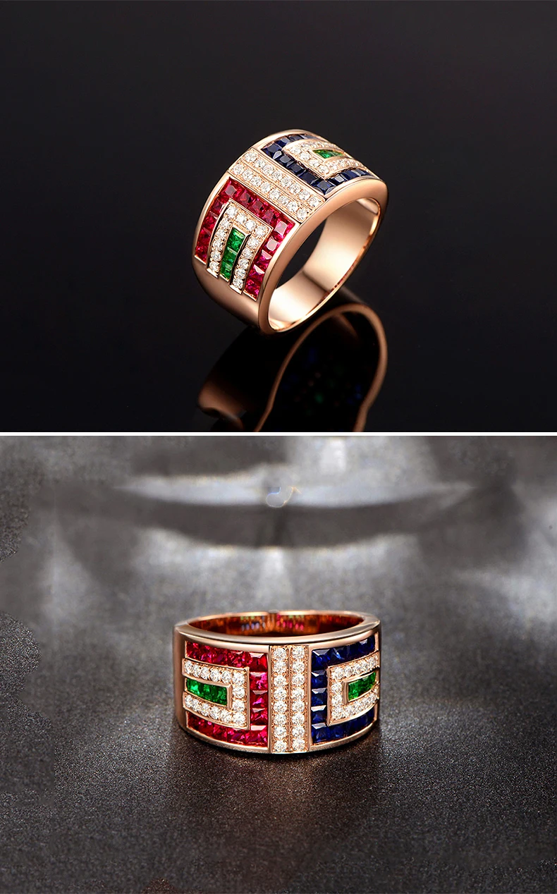 Чисто ручной работы персонализированные серебряные Подарки Красный Сапфир