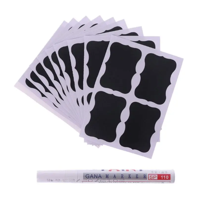 1 компл. Доска доска с мелом наклейка наклейки рукоделие кухонная банка этикетки