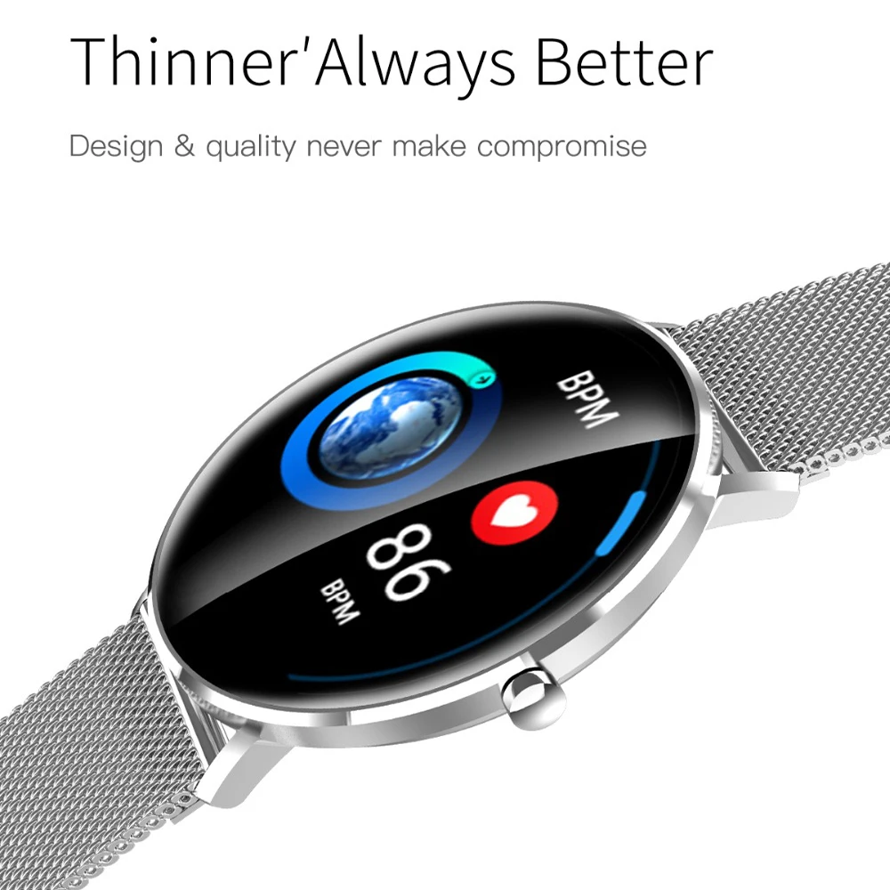 Водонепроницаемые Смарт часы L6 на базе Android с Bluetooth пульсометром шагомером