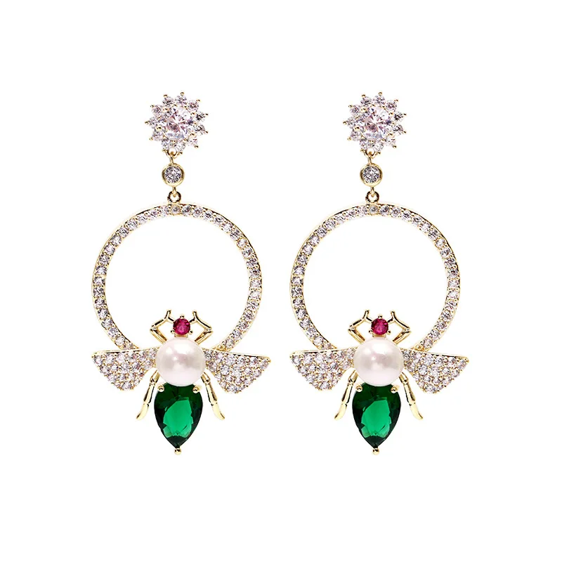 Серьги в Корейском стиле LuxJuly серьги иглы из стерлингового серебра с цирконием