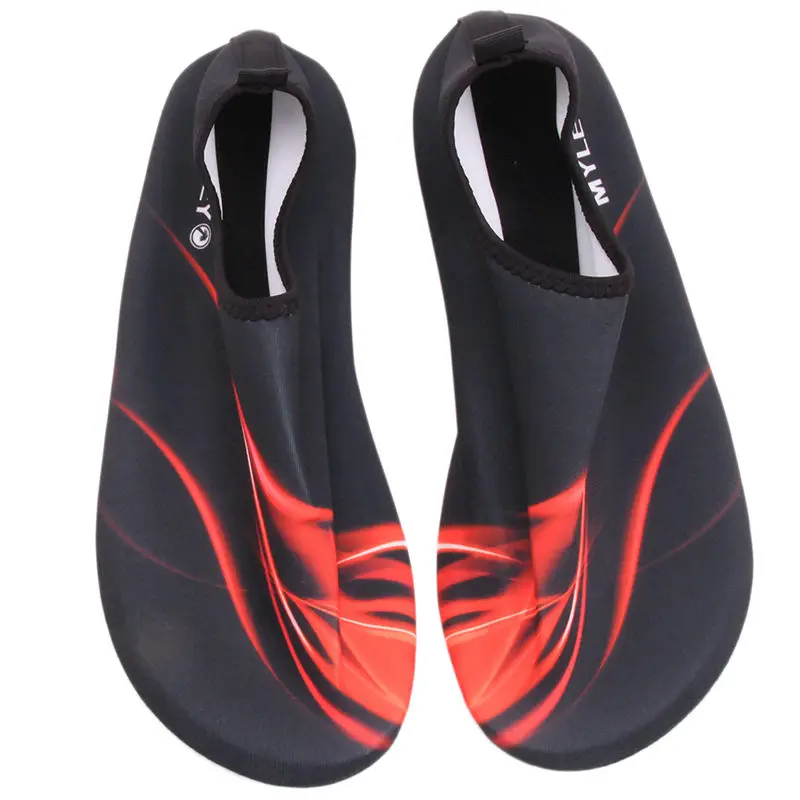 Black Red Летние мужские кроссовки из эластичной ткани; пляжная водонепроницаемая обувь; коллекция года; удобная спортивная обувь; легкая Уличная обувь; Акваобувь - Цвет: Black Red