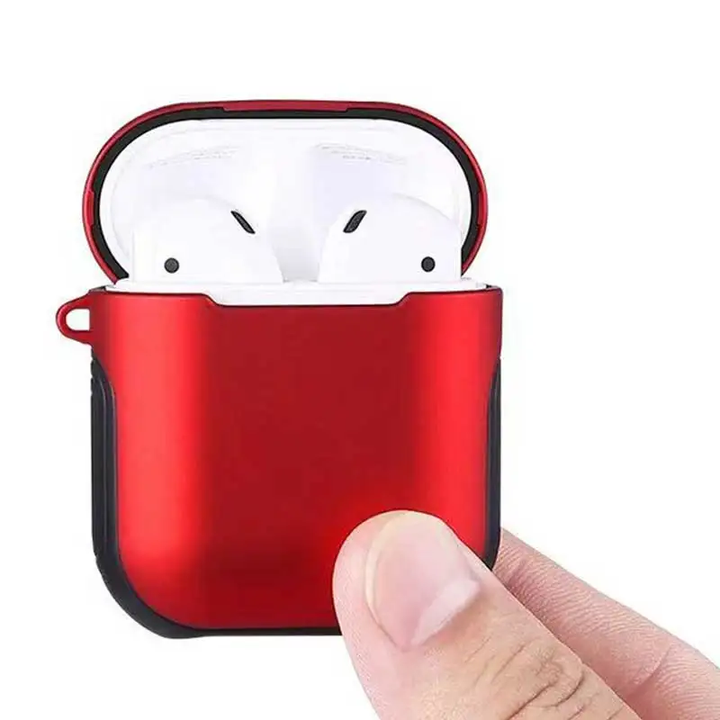 Rovtop чехол для наушников Apple AirPods настоящих беспроводных Bluetooth Air Pods Защитный AirPod