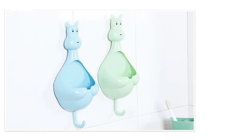 1PC Nordic Style Cute Kitchen Bathroom Multi-function Seamless Storage Box Toothbrush Toothpaste Hanging Rack LF 142 | Дом и сад