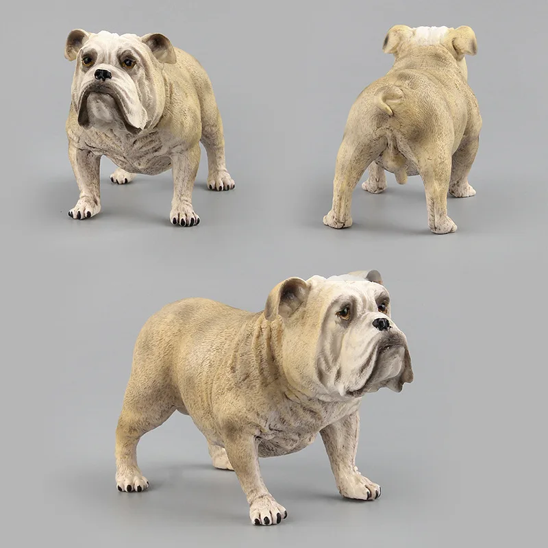 New Hand-made PVC simulation animal French bulldog toy set mini hand puppet boutique ornaments Shar Pei model | Игрушки и хобби