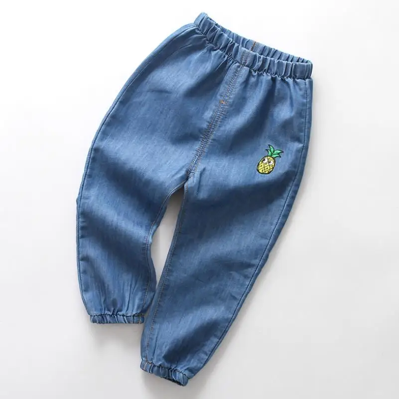 Джинсы для мальчиков новинка и лето 2019 детские летние брюки с защитой от москитов