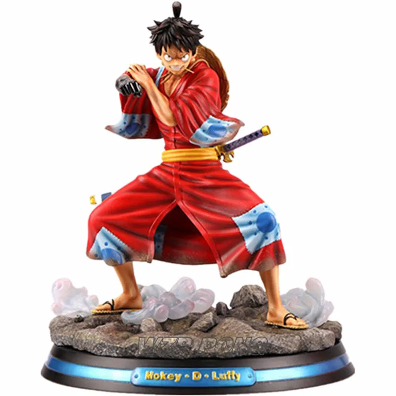 Новинка 2019 цельная фигурка обезьяны д Луффи кимоно форма сражения статуя из