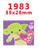 30 шт мультяшный персонаж плоское украшение из смолы PR 1590 - Цвет: 1983