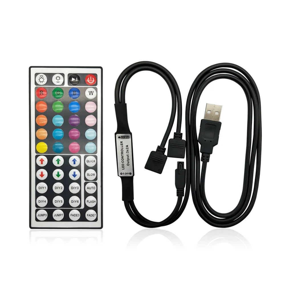 Led контроллер 44 клавиши LED IR RGB/RGBW светодиодные лампы контроллера ИК-пульт диммер