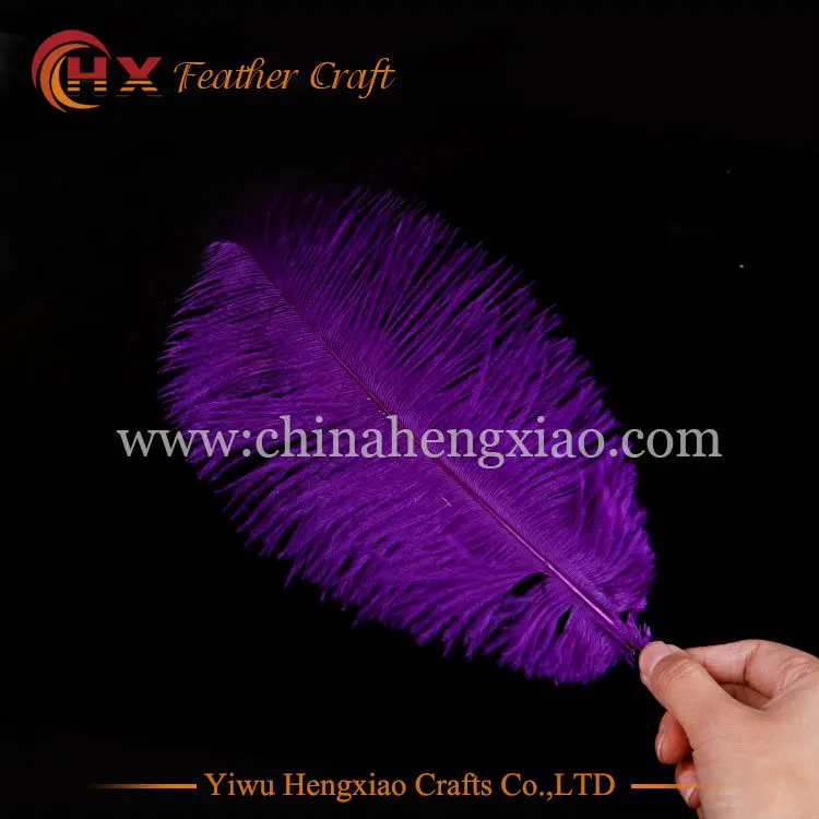 Оптовая продажа жесткий стержень 10 шт./лот натуральные фиолетовые страусиные