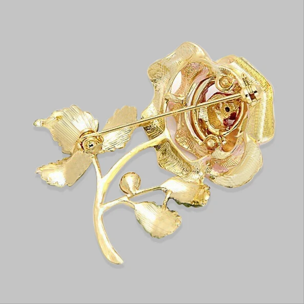 Брошь со стразами розового и красного цвета 4 броши с розами для женщин мужчин