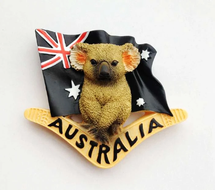 Значки Эмблемы австралийского кенгуру указатель Сидней Мельбурн Перт магниты на