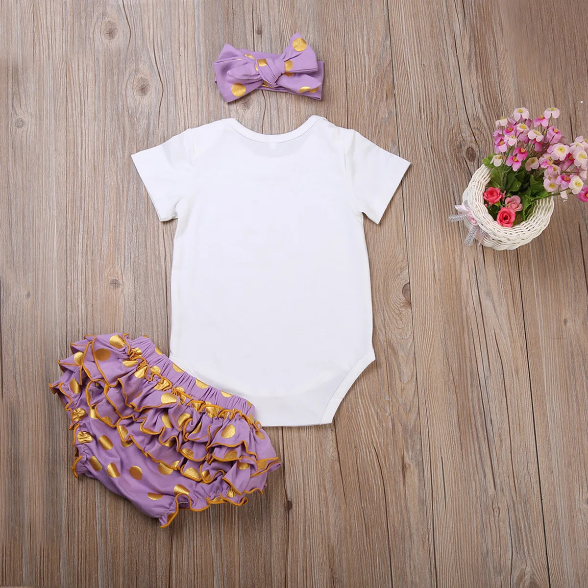 3 шт. летний пуловер с коротким рукавом и круглым вырезом|baby girl clothes|baby girlnewborn romper |