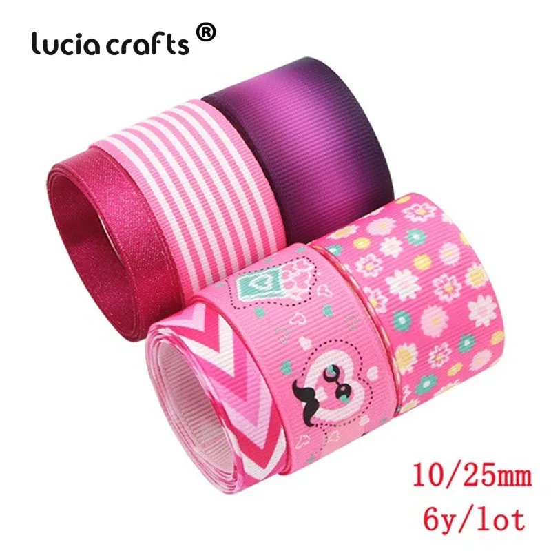 040054288 Style16 6y Lucia crafts 6 ярдов много вариантов печатные корсажные ленты лук Ремесло DIY Швейные материалы ручной работы аксессуары S0309 - Цвет: 040054288 Style16 6y