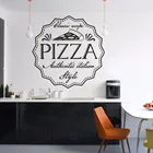 Пицца классический рецепт Наклейка на стену итальянский стиль пиццерия настенный художественный плакат съемный Ресторан пицца магазин окно фрески AZ233