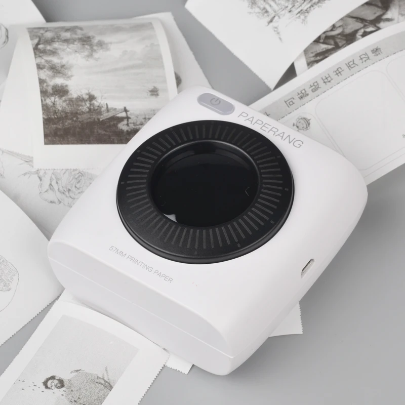 Портативный карманный принтер PAPERANG P2 с Bluetooth термопечать фотопечать HD наклейка