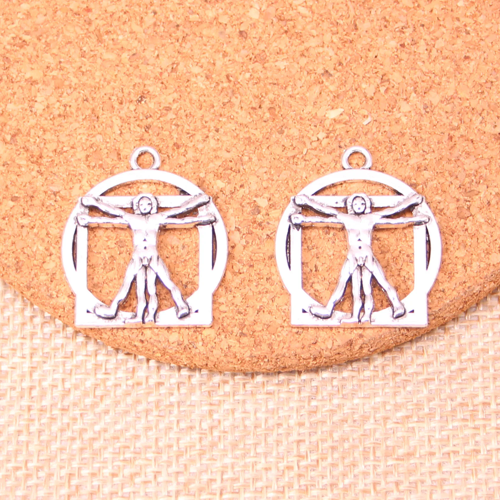 14 шт. сплав тибетского серебра с покрытием да Винчи подвески для