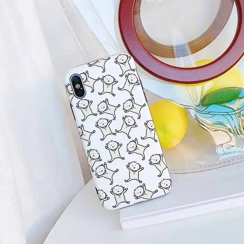 JIBAN милый ребенок женские модели мультфильм чехол для телефона iphone X 7 плюс Чехол 6