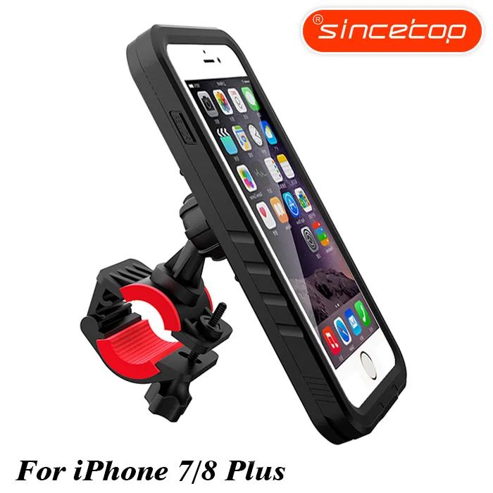 Only For iPhone 7-8p Ударопрочный держатель для телефона на велосипед для iPhone Xs 6, 7, 8 Plus, X навигационный кронштейн для езды на велосипеде спортивный держатель для телефона - Цвет: Only For iPhone 7-8p