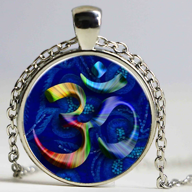 Новое 3D изображение Йога фигура Корица серебряный цвет круглый кулон любовь