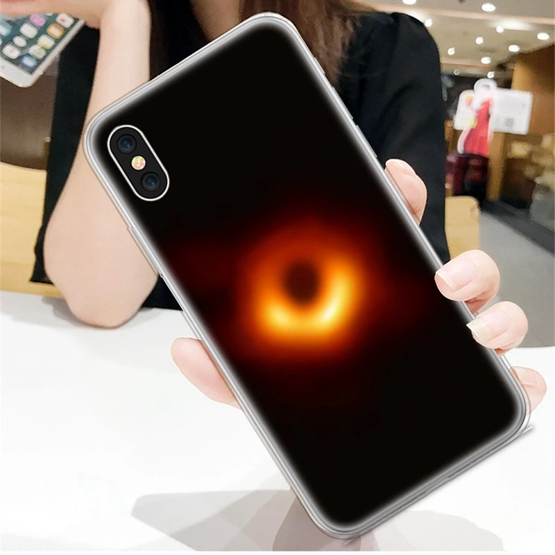 FLOVEME черный чехол с отверстием для iPhone XR Мягкая силиконовая Обложка TPU телефона 4 4s