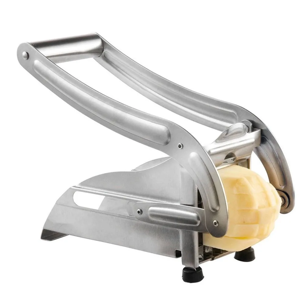 Stainless Steel Manual French Fries Slicer Potato Chipper Chip Cutter Chopper Maker Potato Chips Making Machine