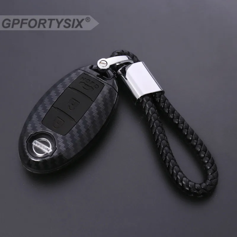 Карбоновые чехлы для автомобильных ключей чехол Nissan Qashqai Pathfinder Versa Motorola Murano Rogue X