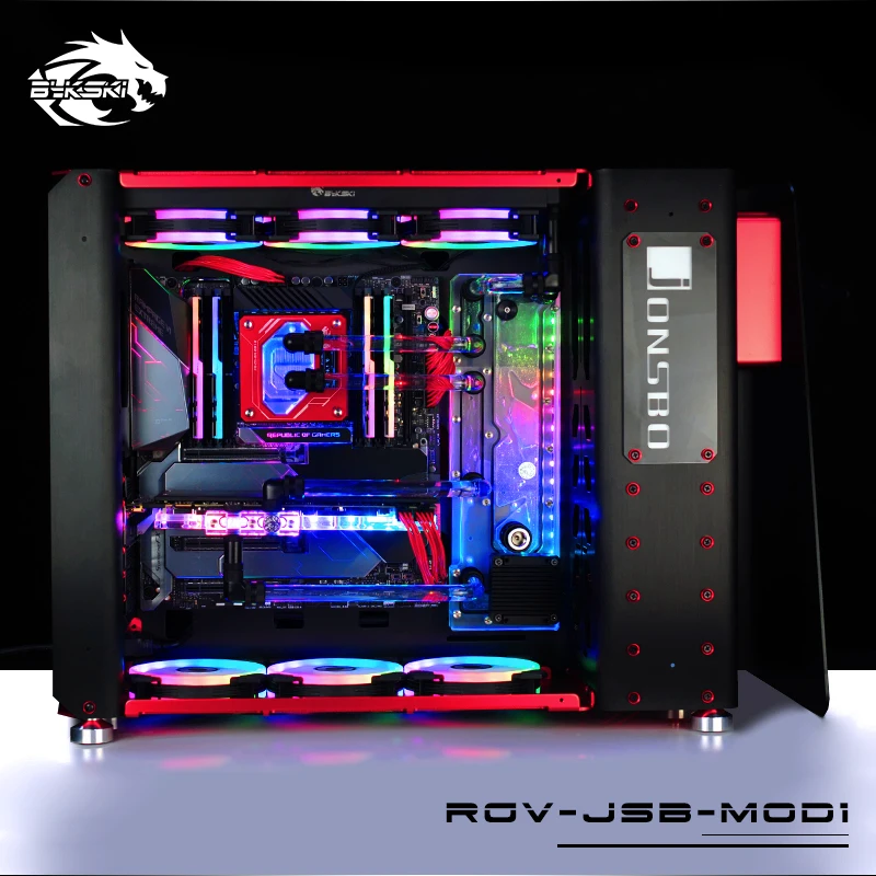 Bestellen BYKSKI Acryl Bord Wasser Kanal Lösung Verwenden Für JONSBO MOD1 Computer Fall Für CPU Und GPU Block/3PIN RGB /Combo DDC Pumpe
