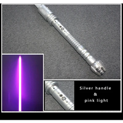 Sliver HD PinkLight Новое поступление, 12 типов, 1 шт., светильник, Скайуокер, синий Вейдер, меч, 120 см, электронный игрушечный светильник, S светильник, игрушка для детей, подарок для взрослых - Цвет: Sliver HD PinkLight