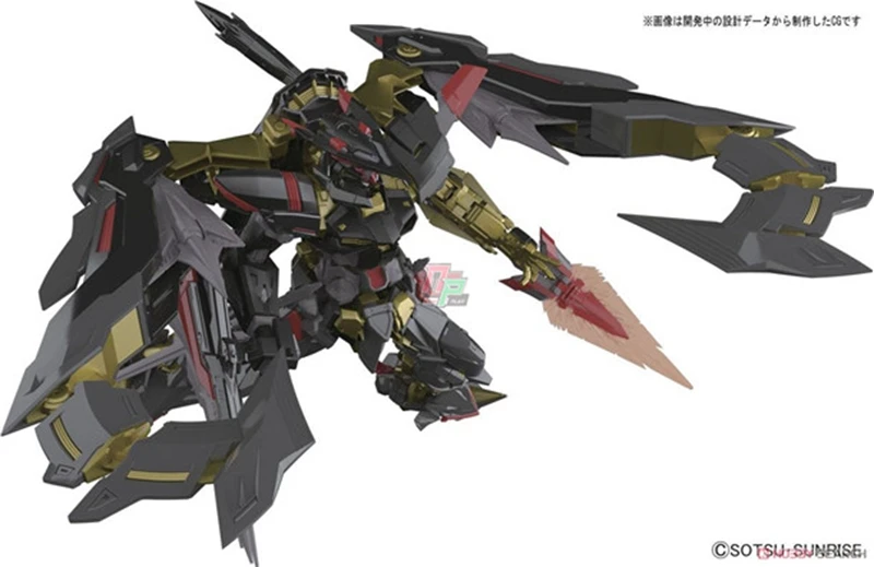 Оригинальный Bandai RG 24 1/144 Золотая heresy путаница Gundam модель ручной работы Черная