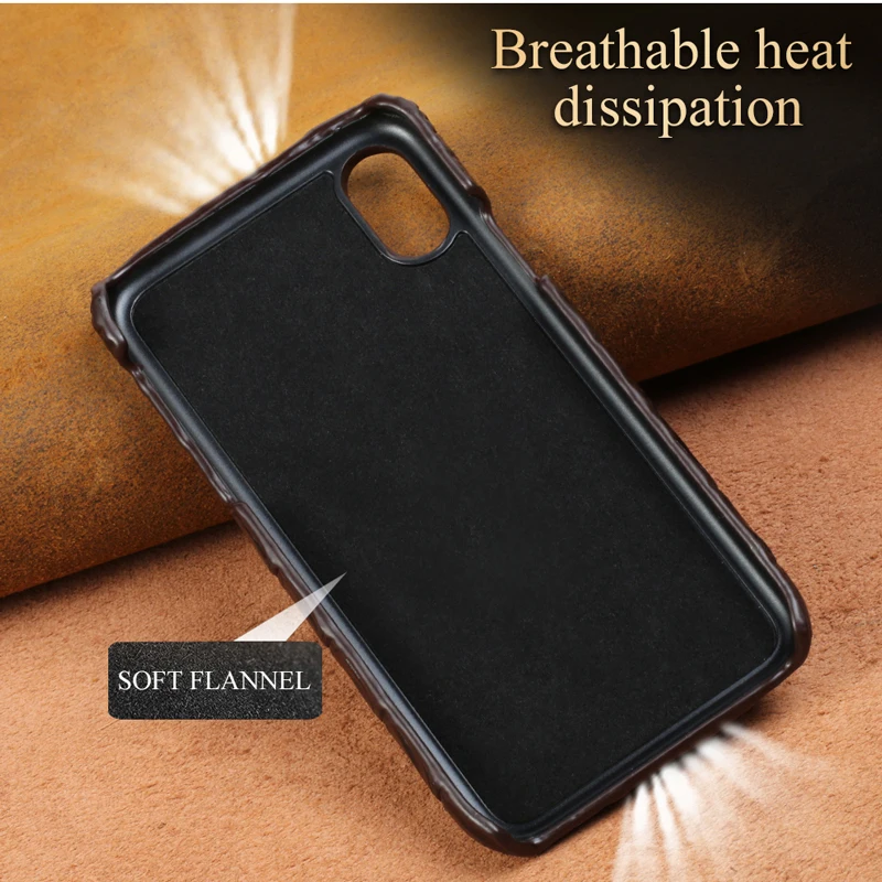 genuine leather shockproof phone case for iphone x xs xr 11 pro max crocodile grain luxury back cover for iphone 12 pro 7 8plus free global shipping