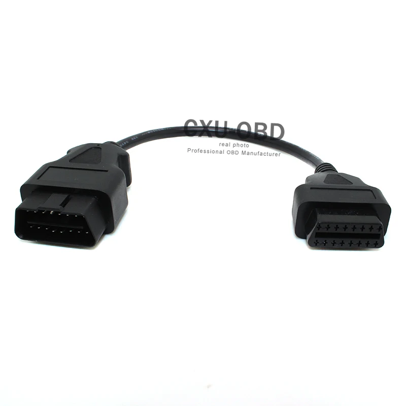Кабель OBD II 16 Pin 2 сплиттер адаптер Удлинительный кабель штекер к двойному гнезду