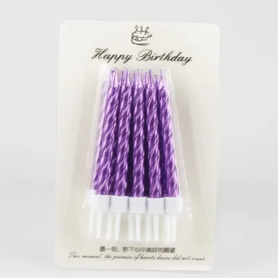 deep purple 50 box 50 коробка День рождения мечта красочные цветные свечи для торта свадебные вечерние праздничные поставки резьбовые свечи оптом - Цвет: deep purple 50 box
