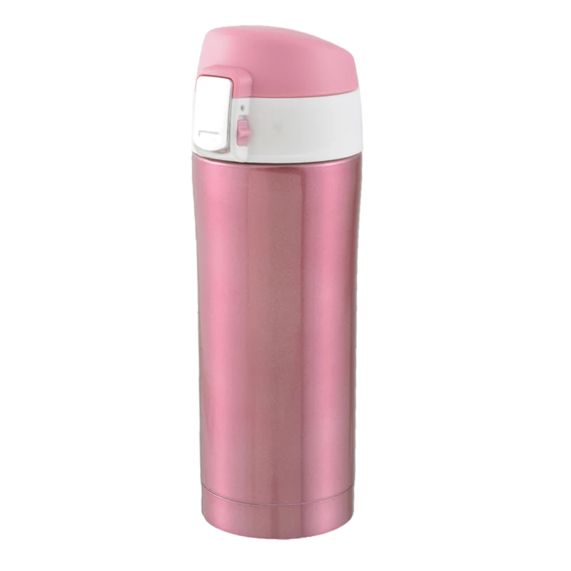 Pink Urijk 1 шт. бутылка для напитков для путешествий, Изолированная бутылка, держатель для кофе, чайник из нержавеющей стали, термоизоляционная бутылка для воды 350 мл - Цвет: Pink