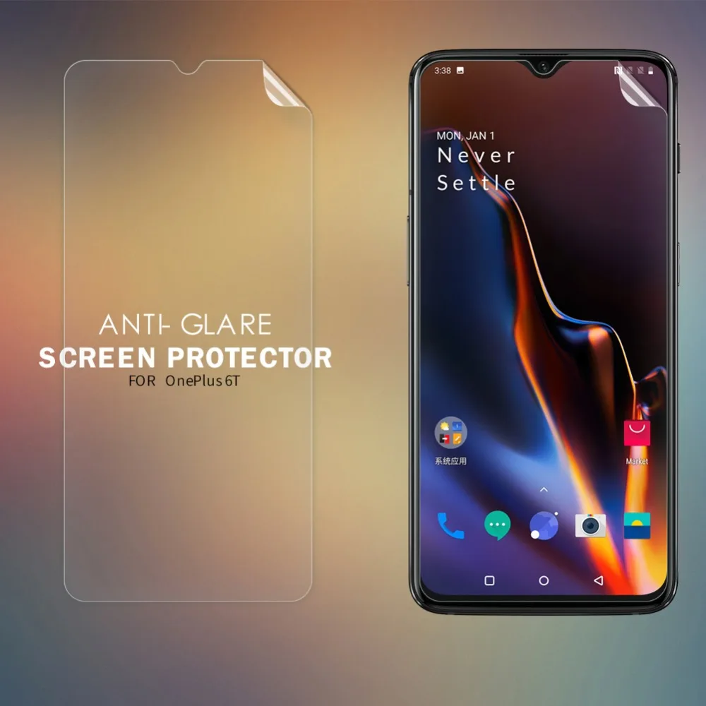 Oneplus 6T Защитная пленка NILLKIN Супер прозрачная защитная пленка для ЖК-экрана и матовая Защита экрана для Oneplus 6T One Plus 6t 1+ 6t