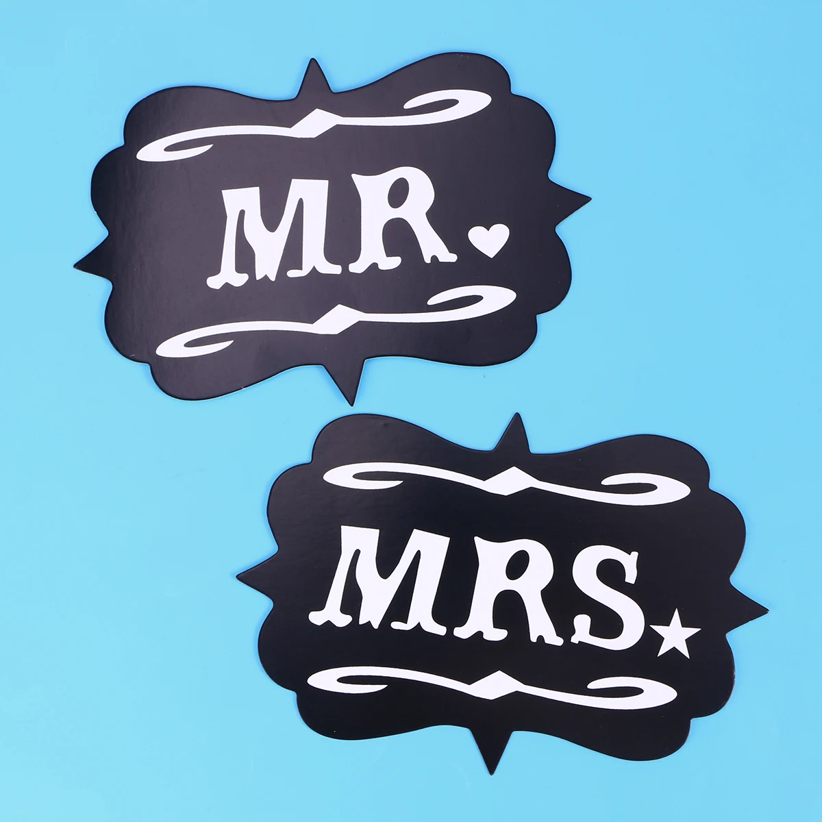 18 шт. реквизит для фотосессии Свадебный комплект Mr and Mrs Ручной знак Забавный