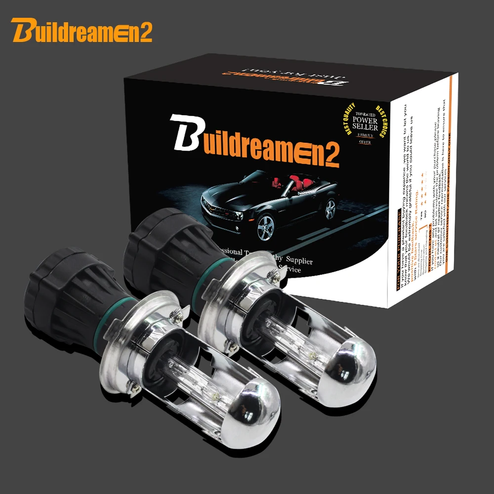 Buildreamen2 55 Вт Биксеноновая H4 Hi/Lo лампа двойной луч 12 В автомобильный головной