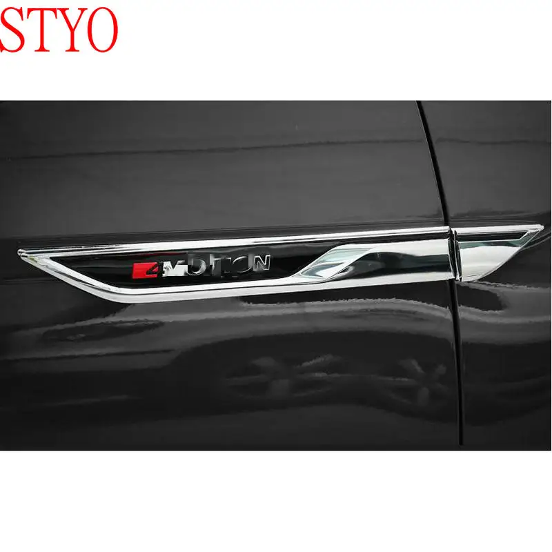 STYO автомобиль 4 движения ABS боковое крыло дверь эмблема значок наклейка отделка