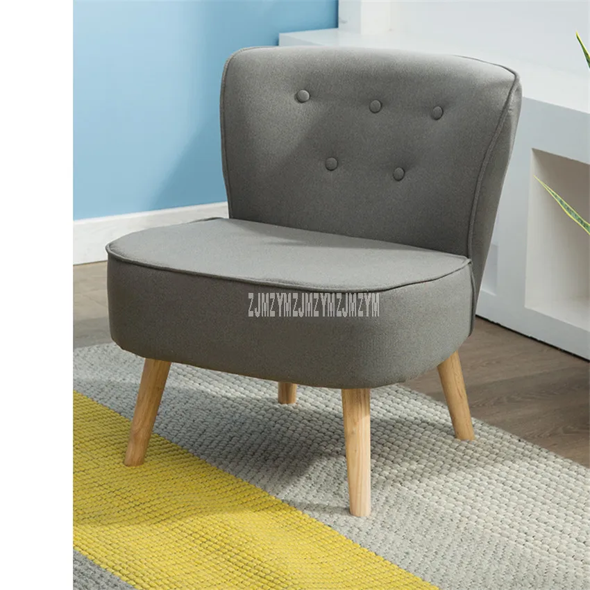 dark-gray linen Скандинавский ленивый диван кресло балкон Досуг спальня гостиная стул квартира лен хлопок гостиная один угловой диван - Цвет: dark-gray linen