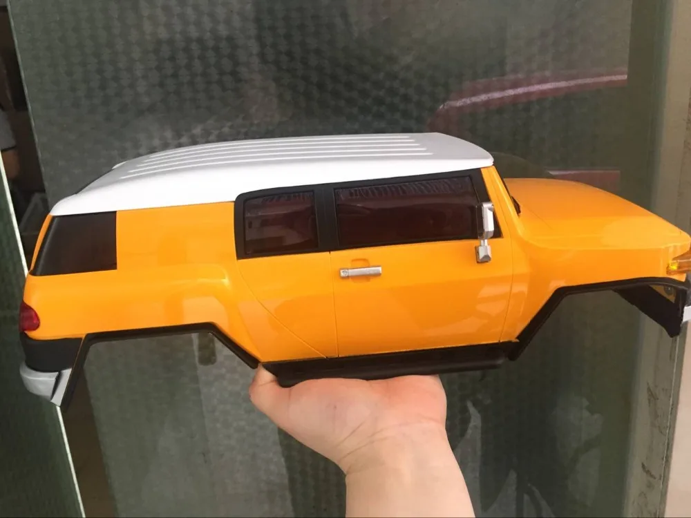 1/10 масштаб Rock Cralwer AXIAL SCX10 Tamiya CC01 RC8WD D90 CC01 51560 Toyota FJ Cruiser Комплект кузова колесная база 265 мм(без багажника на крышу