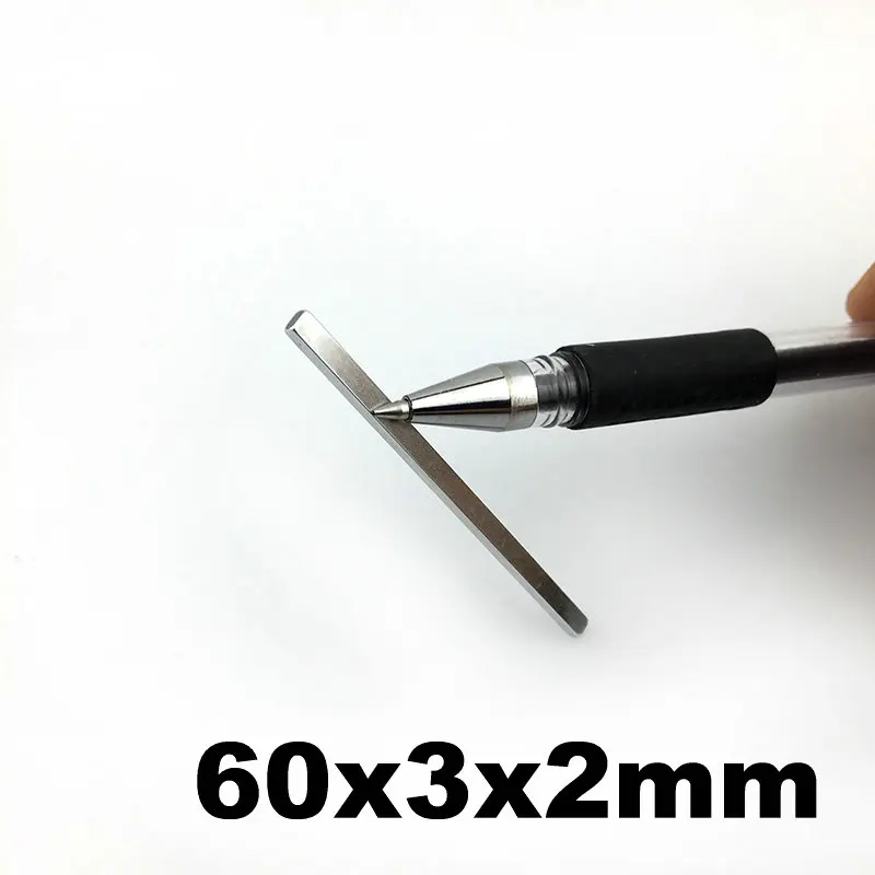Магнитный блок 60x3x2 мм магниты NdFeB постоянный неодимовый магнит для промышленного