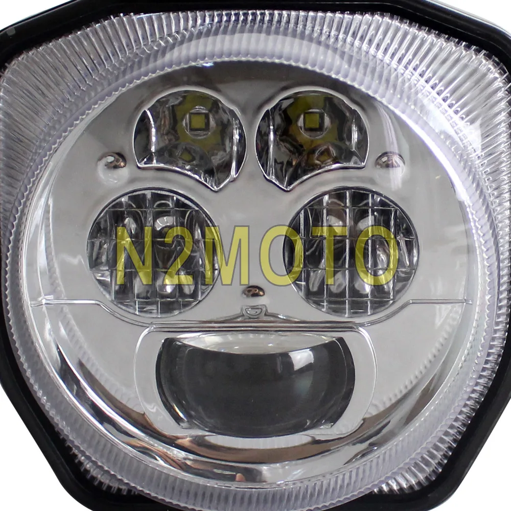 4 шт. ATV UTV светодиодные фары 2UD-84300-00-00 хромированный дальний и ближний свет для Yamaha
