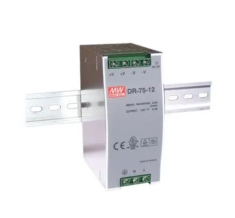 

meanwell DR-75/75W 12V/24V/48V Single Output Industrial DIN Rail Power Supply
