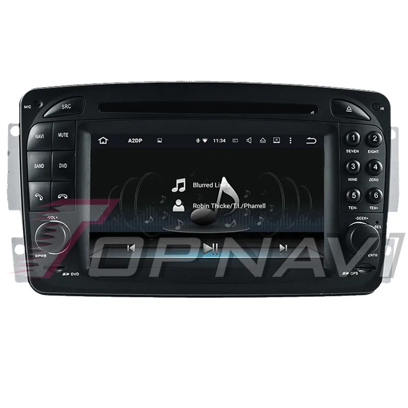 Автомобильный DVD-плеер TOPNAVI Android 10 0 для Benz Vaneo 2002-2005 Viano 2004-2011 Vito 2004-2006 C-W203 (2000-2005) CLK-C209