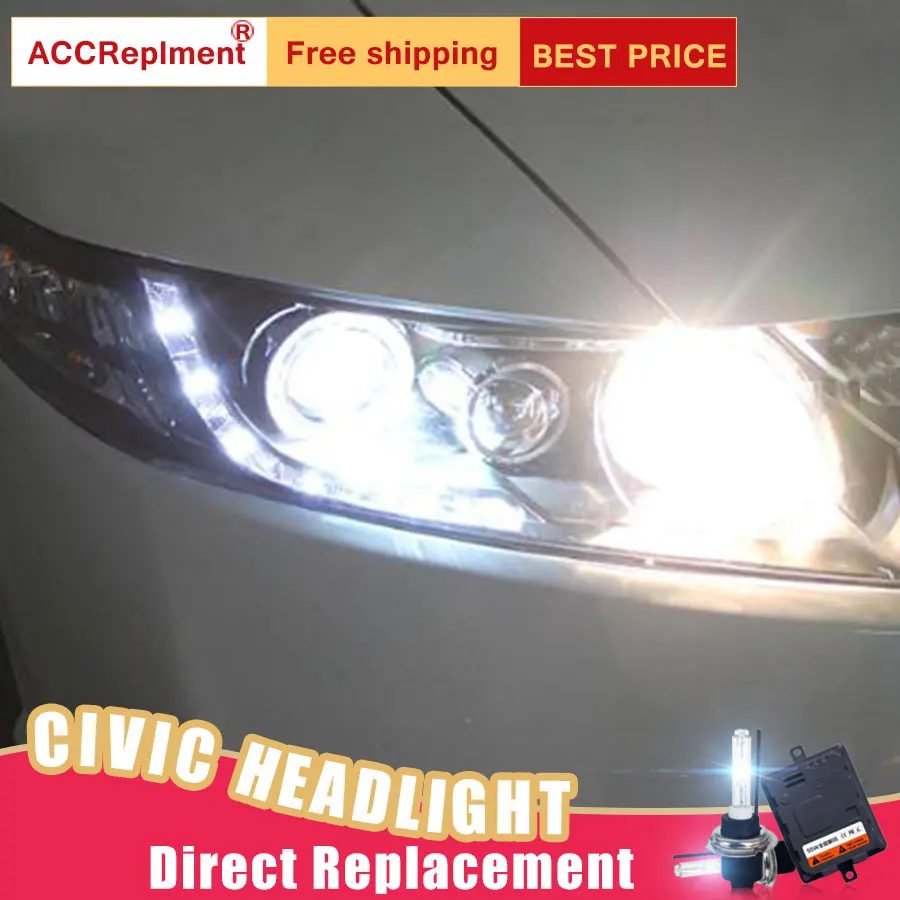 2 шт. светодиодный фары для Honda Civic 2007 2011 автомобиля Ангельские Глазки ксенон HID