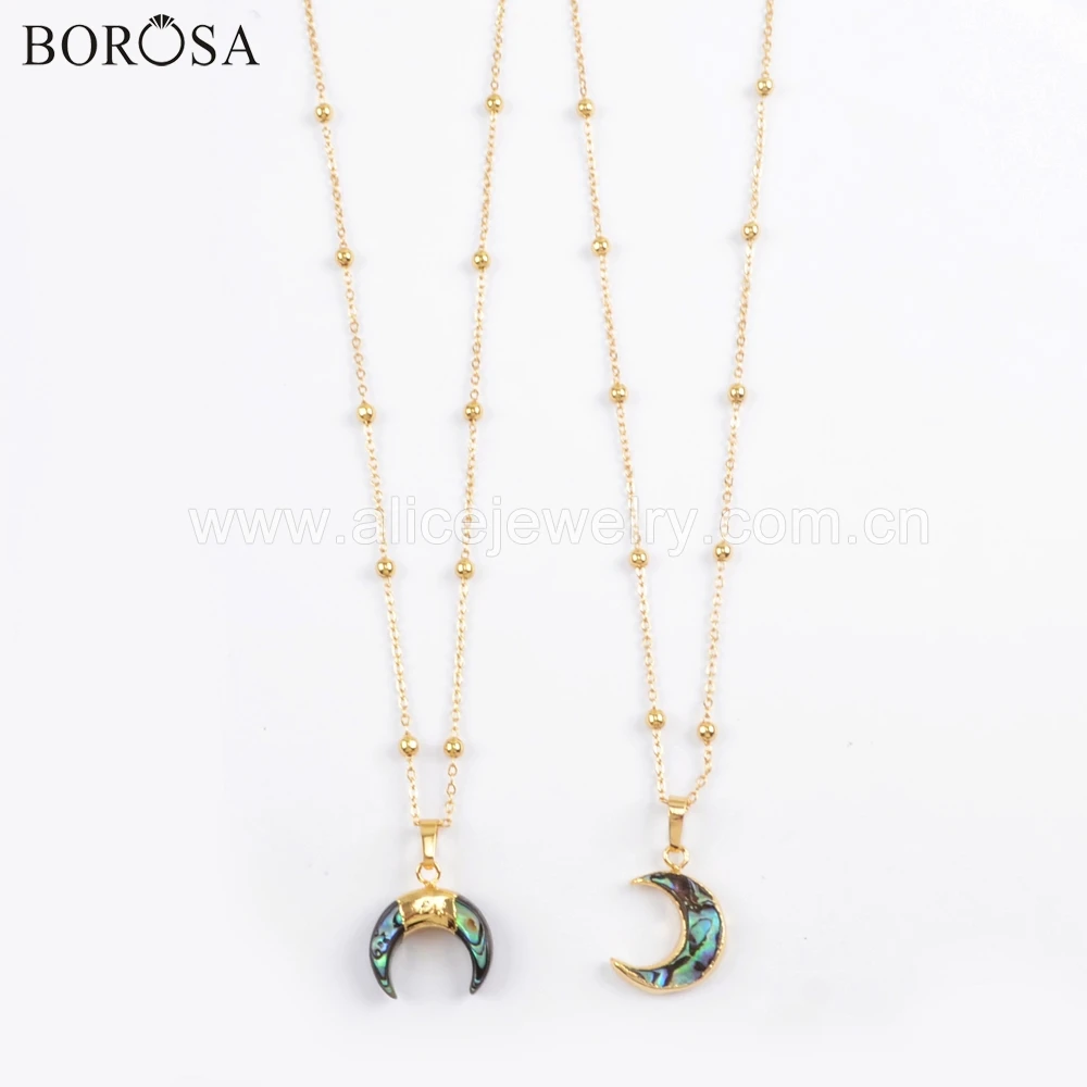 Новое поступление от borosa 5 шт 20 дюймов золотой цвет натуральный Абалон ракушка