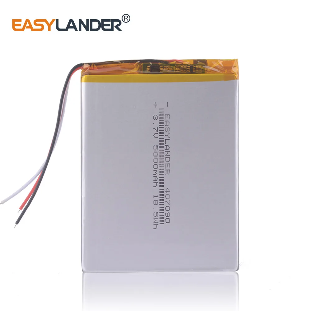 3 провода 5000mah Li-Ion 307090 7 8 9-дюймовый планшетный ПК ICOO bateria V полимерный литиевый