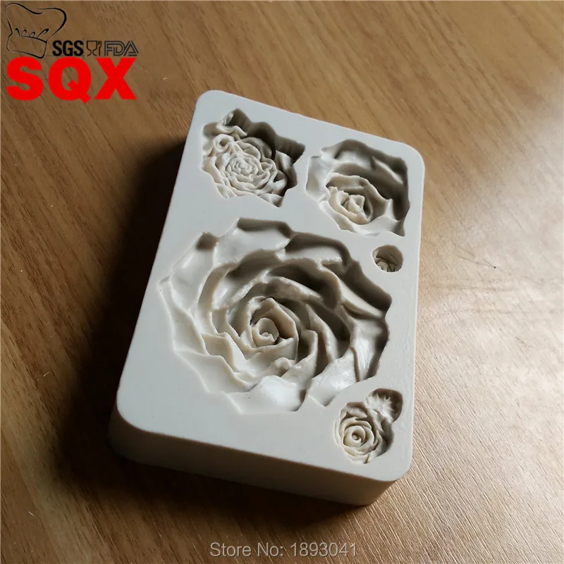 5 видов стилей 3D силиконовая форма Роза силикагелевая силиконовые формы для
