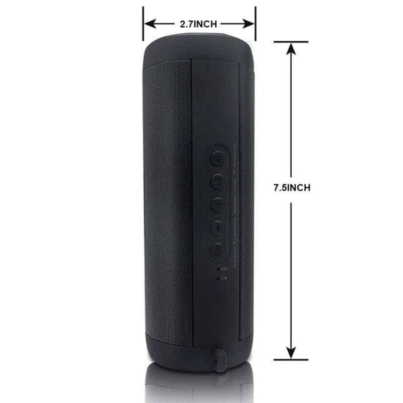 Водонепроницаемая уличная HIFI колонка Беспроводная Bluetooth сабвуфер звуковая