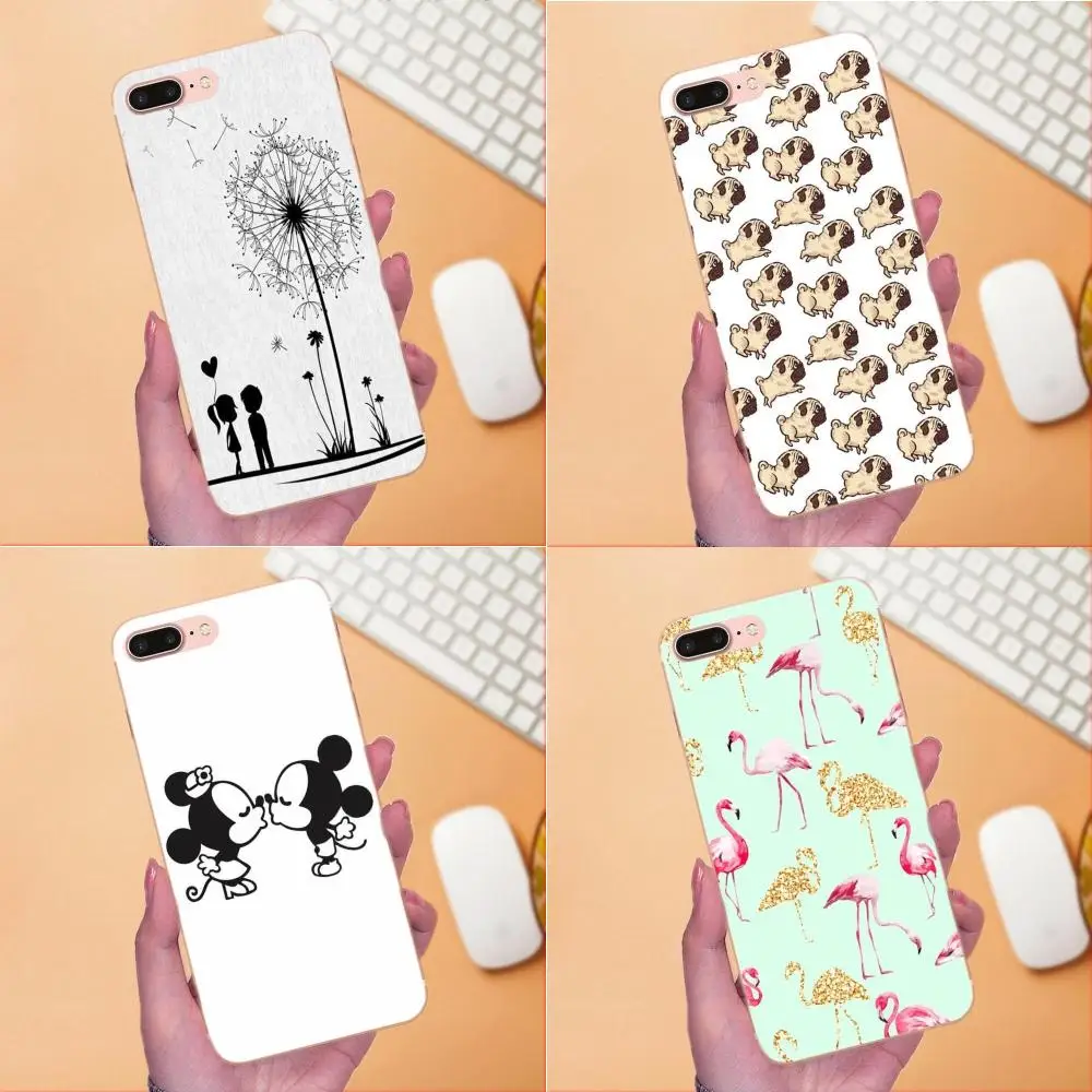 Губы ананас Единорог Фламинго кактус панда кожа тонкий для Huawei Mate 7 8 9 10 20 P8 P9 P10 P20