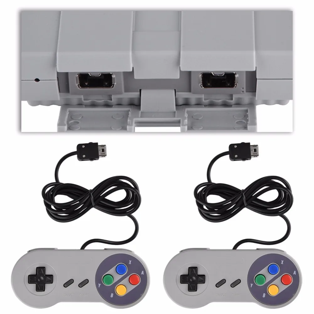 Супер мини 16 бит Встроенная 94 игровая консоль система с геймпадом для SNES Nintendo
